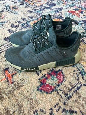adidas women’s NMD R1 Teal Green Athletic Sneakers